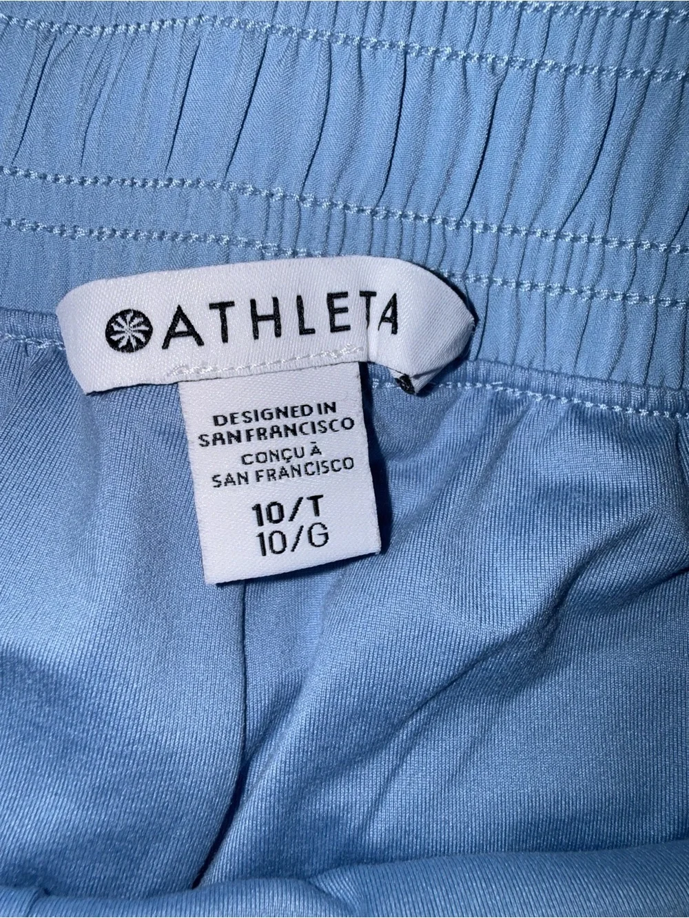 Athleta Brooklyn Mid Rise Jogger Shadow Blue Size 10 Tall